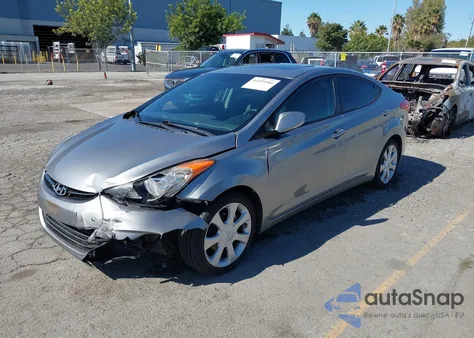 2012 Hyundai Elantra Limited (Ulsan Plant) from USA, damaged, VIN KMHDH4AEXCU355066